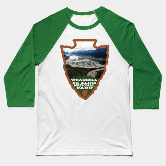 Wrangell-St. Elias National Park and Preserve arrowhead Baseball T-Shirt by nylebuss